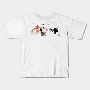 Hungry Goldfishes Kids T-Shirt